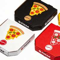 Boîte à pizza personnalisée avec logo, boîte à pizza triangulaire, boîte à frites, boîte à pizza pour emporter, boîte à pizza en tranches, boîte à pizza personnalisée