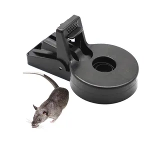 הדברה מקצועית פלסטיק הצמד מלכודת עכברוש רוצח שחור עכבר מלכודת