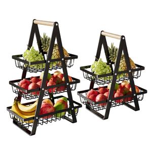 Portable Fruit Bowle for Kitchen Organizer <b>Storage</b> & Dining Room Fruits <b>Vegetable</b> Bread Snacks Household Countertop Fruit <b>Basket</b> - Product Image 1