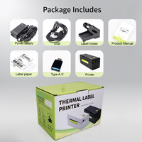 Impresora de Etiquetas Térmicas AIYIN de 110 mm, Impresora de Códigos de Barras de Etiquetas Adhesivas de 4x6, Mini Impresora Bluetooth, Precio de Fábrica, Tipo de Uso: Impresión