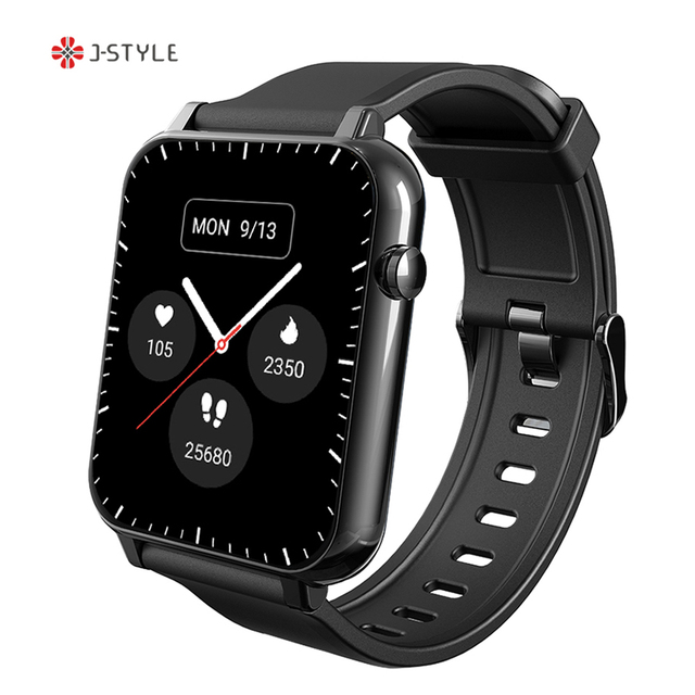 J-STYLE 2113E More Mini Montre Connectee Smartwatch Ip 68 Muslim India Men's Modern Most Expensive Fashion Silver Smart Watch