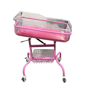 Lit bébé relevable à ressort à gaz 0-12 mois °   Chariot à roulettes réglable en inclinaison avec cadre en acier et aluminium, frein de 100 mm, pour bassin bébé en ABS - Product Image 5
