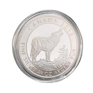 Moneta Commemorativa in Metallo Placcato Argento 2015 Canada, Token Lupo Regina Elisabetta II e Lupo Canadese, Collezione Souvenir Sportivo - Product Image 6