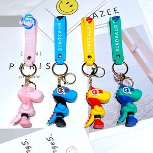 Nouveau Porte-clés Dinosaure Musical Éclair de Dessin Animé, Figurine de Porte-clés Anime pour Sac à Dos d'Étudiant - Product Image 4