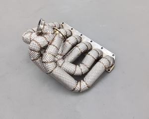 Nouvel arrivage <span class=keywords><strong>Hetu</strong></span> : Collecteur d'échappement turbo compatible VW Golf MK4 R32 (disponible avec bouclier thermique) - Product Image 3