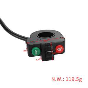 Câble de Commutation 3-en-1 de 1,8 m pour Trottinette et Vélo Électrique : Phare, Klaxon, Clignotant - Câble de Commande Intégré à Trois Fonctions - Product Image 3