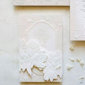 Tarjetas de Invitación de Boda con Logotipo en Relieve Impresas en Papel de Algodón de 600g Personalizadas, Tarjetas de Agradecimiento Empresariales con Impresión Tipográfica - Product Image 4