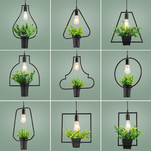 Lumière de <span class=keywords><strong>Vitrine</strong></span> de Style Industriel Vintage Musique Restaurant bar Plante Verte Rustique Personnalité Créative Plante Suspension - Product Image 3