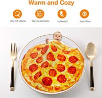 Couverture Pizza Double Face, Couvertures Alimentaires Drôles Couvertures Réalistes en Forme d'Aliments, Couverture pour Enfants pour Tous