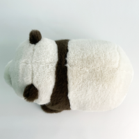 Vente en gros de peluche unique pour bébé panda brun en peluche Panda réaliste en peluche pour cadeaux, décoration, éducation et confort