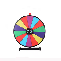 18-Zoll-PVC Dry-Erase Lucky Draw Plattenspieler Rad Benutzer definiertes Logo Roulette Lotterie preis Spinner Russischer Roulette-Stil