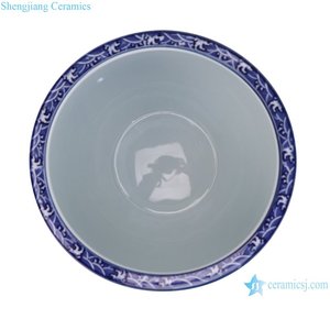 RZNV17-A <span class=keywords><strong>Pot</strong></span> <span class=keywords><strong>en</strong></span> céramique de Jingdezhen, bleu et blanc, motif de <span class=keywords><strong>lotus</strong></span> antique, <span class=keywords><strong>pot</strong></span> <span class=keywords><strong>en</strong></span> céramique - Product Image 4
