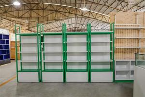 Sistema de Estanterías Modernas para Exhibición en Tiendas, <span class=keywords><strong>con</strong></span> Iluminación LED, Estantes de Madera y Mueble Base para Boutique de Ropa, Farmacia - Product Image 5