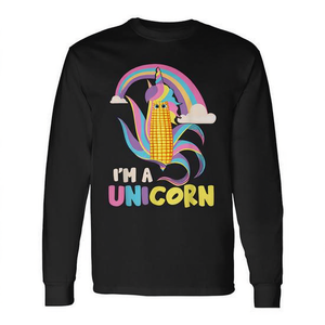 T-shirt à manches longues pour enfants I'm A Unicorn Maize Corn Cob - Product Image 2