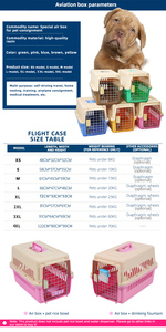 Transporteurs pour animaux de compagnie en plastique portables de voyage légers multicolores de belle qualité avec roues pour chats et chiens - Product Image 5