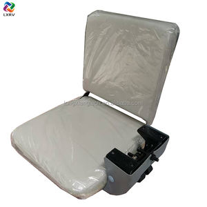 مقعد LXRV قابل للطي لحافلات تويوتا كوستر مع دعامة تثبيت معدنية بقطعة تخميد وحزام أمان - Product Image 2