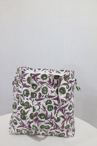 Bolsa Estampada a Mano con Motivos Artesanales Indios Atemporales, Tejido Ligero y Duradero para Uso Diario, Procedente de la India - Product Image 5