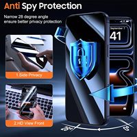 Protector de Pantalla Antiespía con Recubrimiento Oleofóbico y Desbloqueo por Huella Dactilar para Xiaomi 17 Ultra, 17 Pro Max, 17T, Cristal Templado de Privacidad