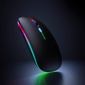 Ratón inalámbrico de 1600Dpi, 2,4G, Bluetooth, tipo C, recargable, para juegos, diseño ergonómico para uso en ordenador portátil - Product Image 2