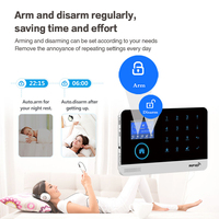 Sonnette 2025 + Interphone à Composition Automatique + Accès RFID Intégré Système de Sécurité Domestique Alarme GSM Sans Fil WIFI 4G Compatible Applications Tuya ou Smart Life