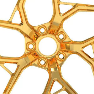 Ruedas de coche de pasajeros 17 18 19 20 <span class=keywords><strong>21</strong></span> 22 24 pulgadas llantas de ruedas de coche de aluminio dorado para modificación de coche para Alfa Romeo Giulietta BMW M4 - Product Image 6