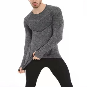 Suéter de Punto Básico Ajustado Personalizado, Jersey de Cuello Redondo para Hombre, Tops de Otoño e Invierno, Camiseta de Algodón, Manga Larga Informal para Hombre - Product Image 1