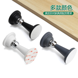 Butée de porte en silicone à fixation murale, design minimaliste, installation facile pour portes et salles de bain - Product Image 2