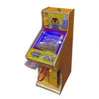 Flipper à cinq billes à pièces pour machine de jeu d'arcade avec jeux multiples, illustrations personnalisables, construction en bois MDF