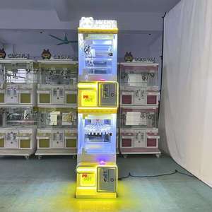 Customized Double-layer Mini Children <b>Claw</b> <b>Machine</b> Metal Structure Arcade Entertainment Toy Crane Coin-operated Vending <b>Machine</b> - Product Image 4
