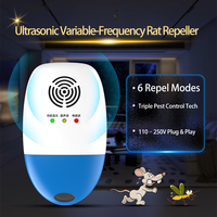 Répulsif Électronique Ultrasonique Portable d'Intérieur de Marque Getter, Dernière Génération, pour Usage en Entrepôt, Double Haut-Parleur, Éloigne Souris et Cafards