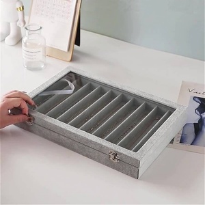 Wholesale Custom 10 Velvet Necklace Organizer Storage Box <b>Large</b> Capacity Jewelry Display Box - Product Image 4