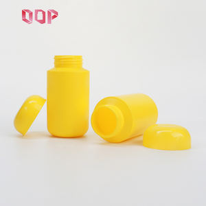 3.3oz 6oz 7oz Custom Yellow HDPE Pill <b>Bottle</b> for Gummies Vitamin C Candy Storage Food Grade Screw Cap Ready Stock - Product Image 3