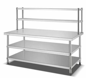 Tavolo da Lavoro in Acciaio Inox 304 di Alta Qualità, Finitura Lucida, con Ruote, Capacità di Carico 300kg/m, per Hotel, <span class=keywords><strong>Ristoranti</strong></span> e <span class=keywords><strong>Cucine</strong></span> - Product Image 1