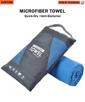 Serviettes de sport en microfibre 100 % absorbantes, design imprimé, séchage rapide, effet rafraîchissant pour le sport, la plage et le fitness – Vente en gros usine EM