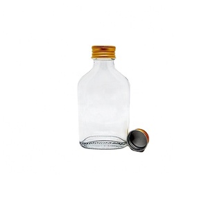 Novatwist nhựa winescrew cap rượu Pocket <span class=keywords><strong>Flask</strong></span> <span class=keywords><strong>200</strong></span> <span class=keywords><strong>ml</strong></span> thủy tinh <span class=keywords><strong>Flask</strong></span> chai với kim loại hàng đầu, nước sốt, nước ép dầu chai rượu vang - Product Image 2