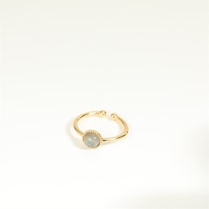 Ins Popular Gold Plated <b>Ring</b> Simple Fashion Women Agate Hoop <b>Ring</b> - Product Image 5