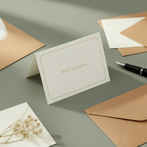 Biglietto da Visita Personalizzato con Logo, Creativo per Compleanno, San Valentino, Laurea, Messaggio in Oro Rosa Pieghevole - Product Image 2