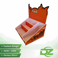Présentoir de comptoir PDQ pour câbles de charge – Support de table en carton pour promotion de câbles de données USB