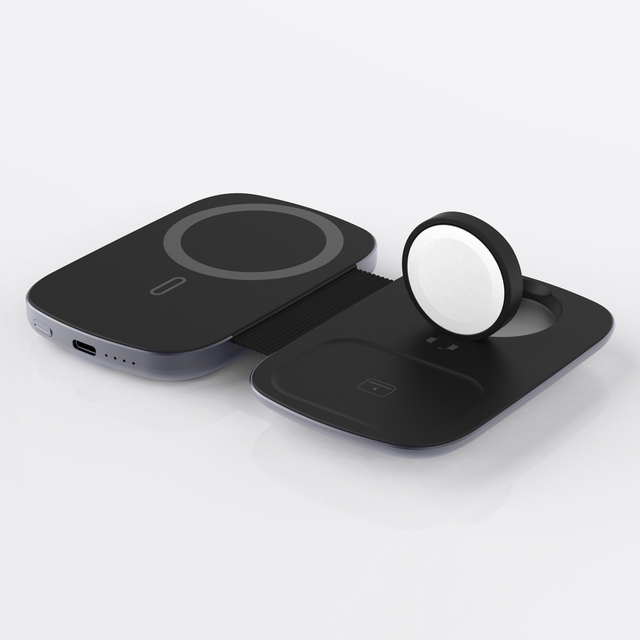 New Hot Sales 3 in 1 Wireless Charging Station Portable Foldable Magnetic Wireless Charger for iPhone Airpods IWatch