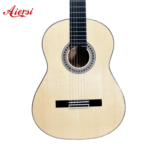 Aiersi Guitare <span class=keywords><strong>flamenco</strong></span> classique en épicéa massif de haute qualité pour étudiants - Product Image 1