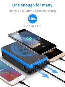 Nouveau produit électronique 2026 : <span class=keywords><strong>Chargeur</strong></span> sans fil pliable haute <span class=keywords><strong>capacité</strong></span> pour extérieur avec lumière LED et batterie <span class=keywords><strong>solaire</strong></span> 26800 mAh - Product Image 2