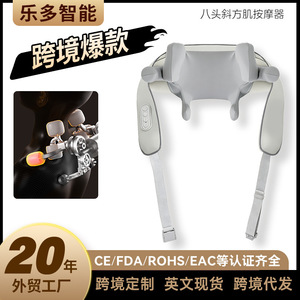 เครื่องนวดคอและไหล่พร้อมฟังก์ชั่นทำความร้อนแบบชาร์จ USB สำหรับใช้ในบ้าน - Product Image 5