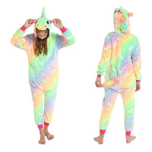 Pijamas de Animales para Adultos, <span class=keywords><strong>Pijama</strong></span> de <span class=keywords><strong>Unicornio</strong></span> de Felpa y Franela, Mono de Dormir con Capucha - Product Image 6
