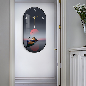 Đồng hồ treo tường mới năm 2025, tranh sứ pha lê, trang trí nhà cửa - Product Image 3