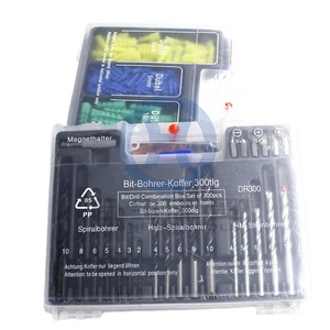 Brocas de punta de brad de 300 piezas con vástago redondo en espiral de acero para carpintería, construcción y juego de tornillos de expansión - Product Image 5