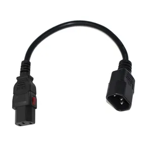 Iec C14-C13 data system Csa Three Finger Iec320 To Extension Cord Power Cable C13 C14