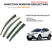 Deflectores de Ventana Laterales para Toyota LC200 2008-2019 Protector de Lluvia Accesorios de Coche