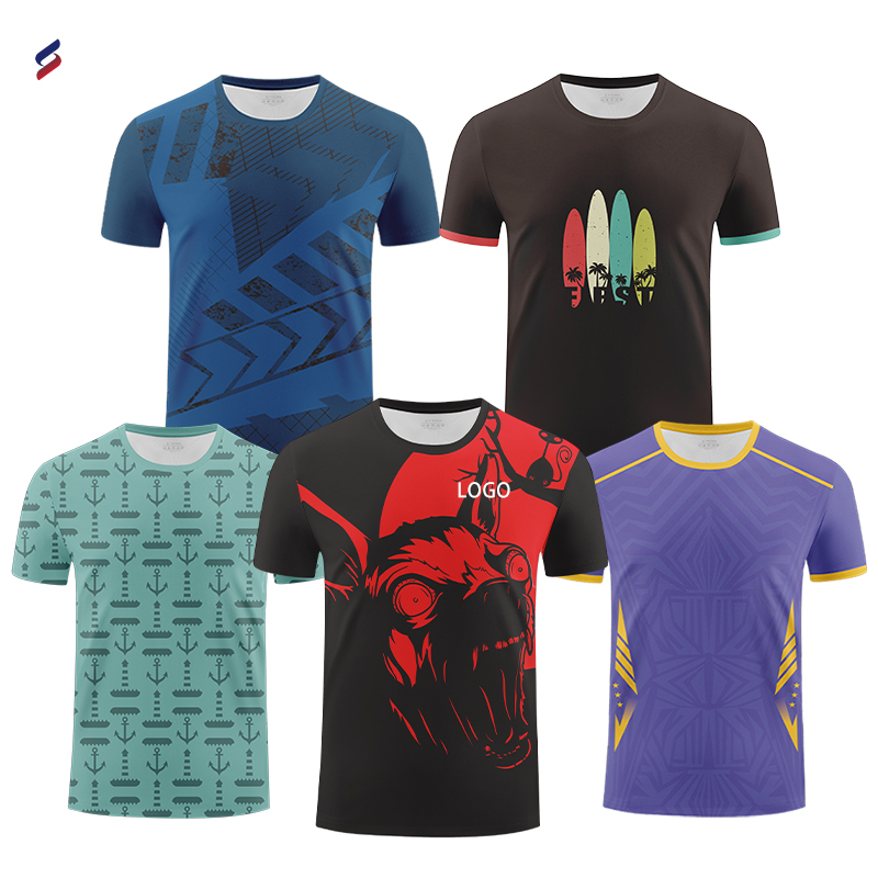 Sublimation T Shirt Men Summer Women'S Printed T-Shirt Solid Colors Blank Tshirts O-Neck Men Clothing Plus Size 2 To 5Xl WT073