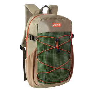 SENDA LX24-044B Unisex Gray Lightweight Nylon Internal Frame Normcore/Minimalist <b>Characters</b> Pattern Durable Portable <b>Backpack</b> - Product Image 2