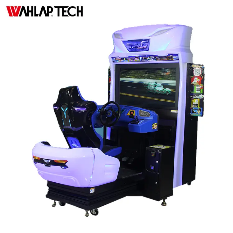 Luxury car racing simulator game machine